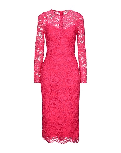 ELISABETTA FRANCHI Midi dress Fuchsia 60% Polyamide, 40% Viscose