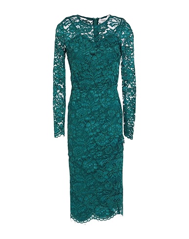 ELISABETTA FRANCHI Midi dress Dark green 60% Polyamide, 40% Viscose