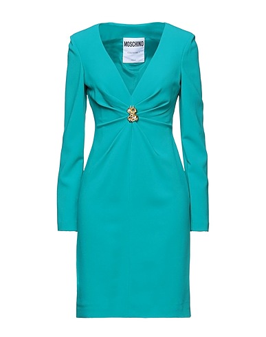 MOSCHINO Kurzes Kleid Tūrkis 97% Viskose, 3% Andere Fasern