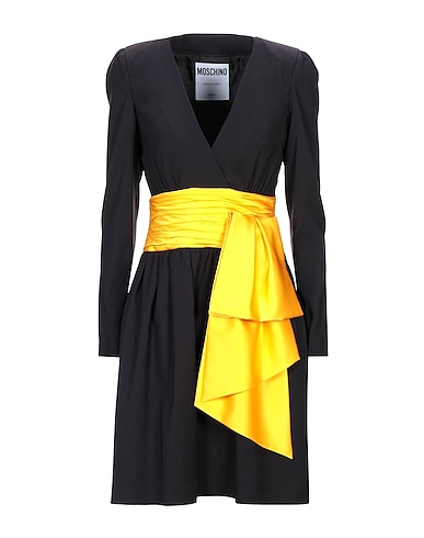 MOSCHINO Short dress Black 67% Acetate, 29% Polyamide, 4% Other Fibres, Silk