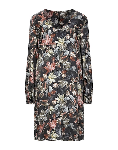 MANILA GRACE Sheath dress Military green 100% Viscose