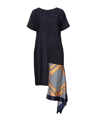 COLLECTION PRIVĒE? Kurzes Kleid Nachtblau 49% Wolle, 31% Viskose, 16% Polyamid, 2% Elastische Fasern, 2% Andere Fasern