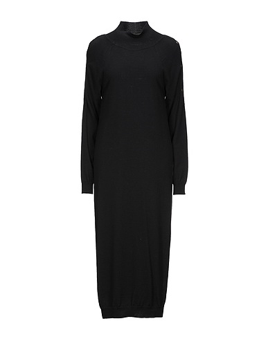 SEMICOUTURE Knit dress Black 100% Virgin Wool