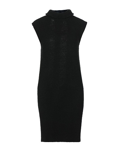 GAëLLE Paris Sheath dress Black 34% Acrylic, 24% Wool, 21% Polyamide, 21% Polyester