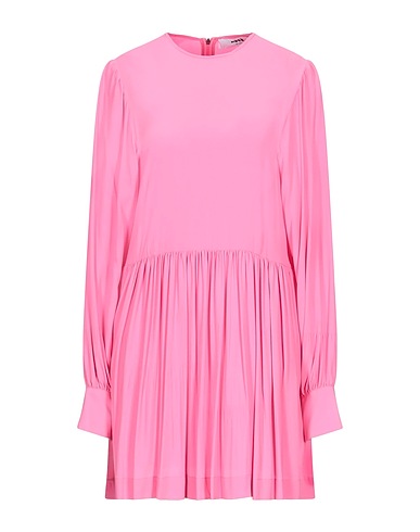 MSGM Short dress Pink 69% Acetate, 31% Silk