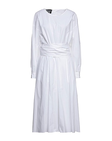 BOUTIQUE MOSCHINO Midi dress White 100% Cotton