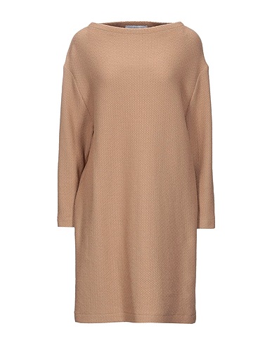 HARRIS WHARF LONDON Short dress Sand 100% Virgin Wool