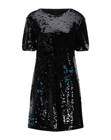 ARMANI EXCHANGE Sequin dress Azure 100% Polyamide, Polyethylene