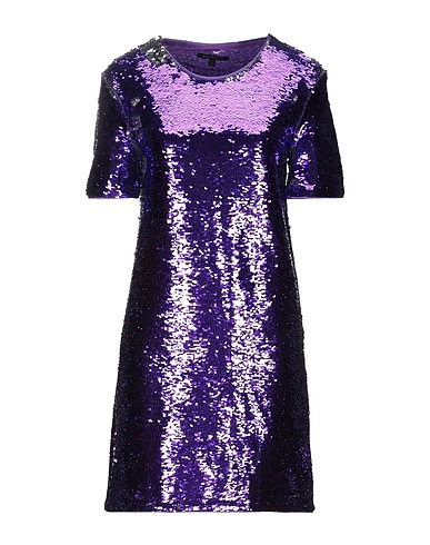 ARMANI EXCHANGE Robe à paillettes Violet 100% Polyamide, Polyéthylène
