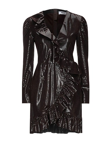 MSGM Sequin dress Dark brown 100% Polyester