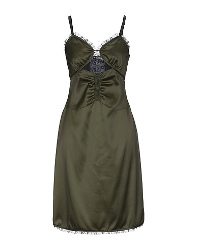 MOSCHINO Kurzes Kleid Militärgrün 67% Acetat, 29% Polyamid, 4% Andere Fasern, Polyester