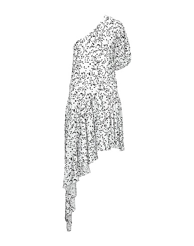 GIUSEPPE DI MORABITO One-shoulder dress White 100% Polyester