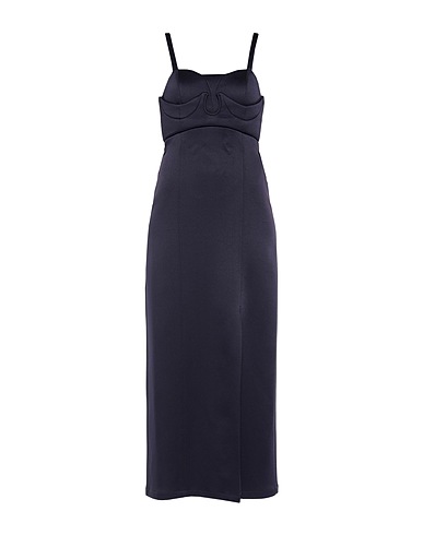 JIL SANDER Elegant dress Midnight blue 70% Acetate, 30% Viscose