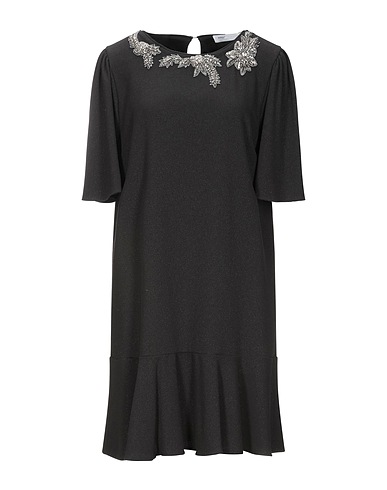 ANNA RACHELE Short dress Black 66% Polyester, 30% Rayon, 4% Elastane