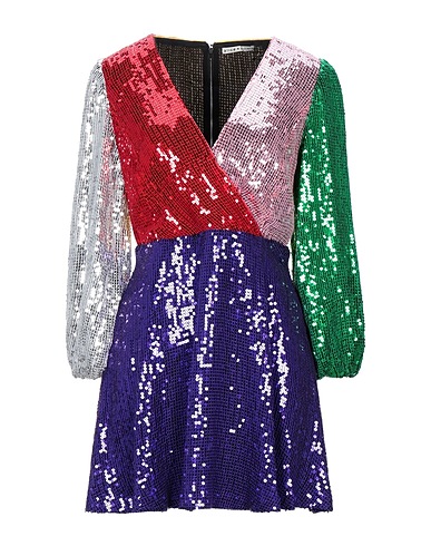ALICE + OLIVIA Sequin dress Purple 100% Viscose