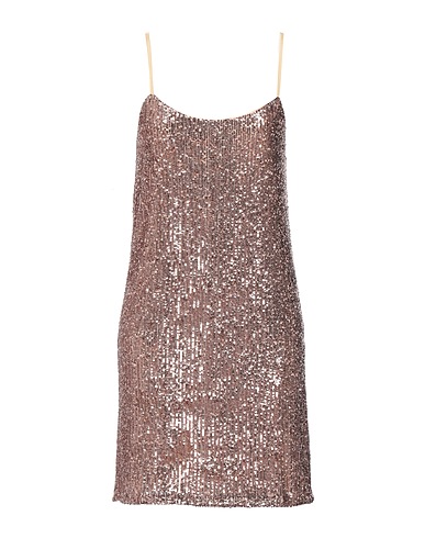 LIU •JO Sequin dress Bronze 92% Polyester, 8% Elastane