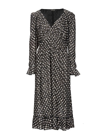 STINE GOYA Midi dress Black 100% Polyester