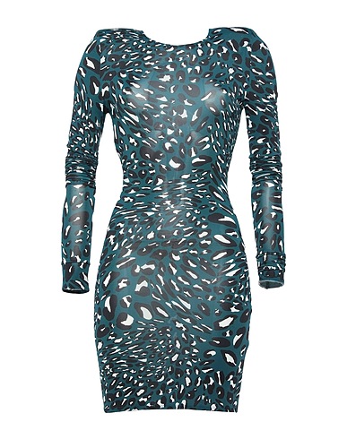 ALEXANDRE VAUTHIER Sheath dress Deep teal 93% Viscose, 7% Elastane, Glass