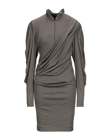 ISABEL MARANT Knit dress Military green 100% Virgin Wool, Cotton