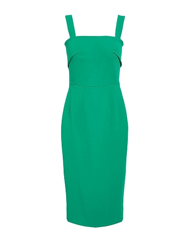 DOLCE&GABBANA Midi dress Emerald green 51% Viscose, 46% Acetate, 3% Elastane
