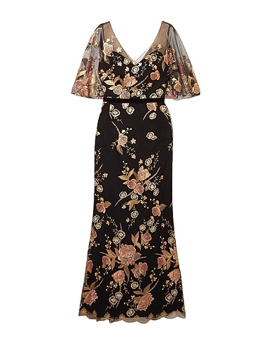 MARCHESA NOTTE Elegant dress Black 100% Nylon