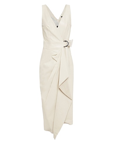 ISABEL MARANT Vestito midi Avorio 100% Pelle di agnello, Zama