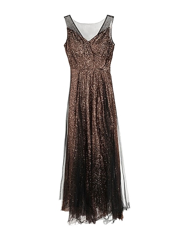 NO SECRETS Long dress Black 100% Polyamide