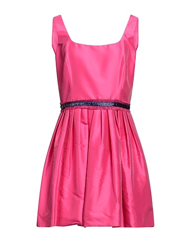 HANITA Short dress Fuchsia 97% Polyester, 3% Elastane, Nylon