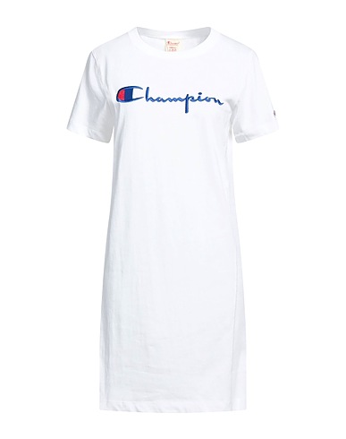 CHAMPION Short dress White 80% Cotton, 20% Polyester