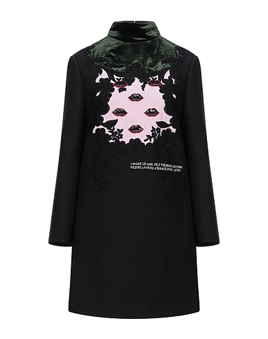 VALENTINO GARAVANI Short dress Black 65% Virgin Wool, 35% Silk, Viscose