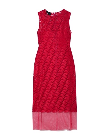 AKRIS Midi dress Fuchsia 100% Polyester, Mulberry silk