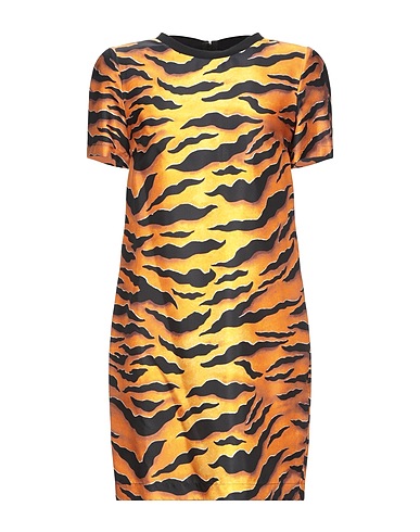 DSQUARED2 Short dress Orange 100% Silk, Cotton