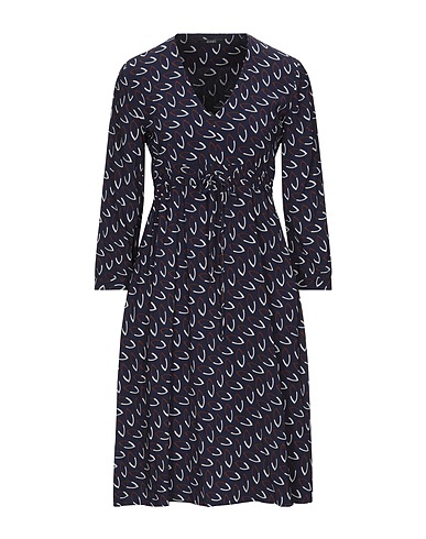 SEVENTY VENEZIA Midi dress Midnight blue 97% Viscose, 3% Elastane