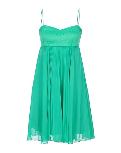 PINKO Pleated dress Green 100% Polyester