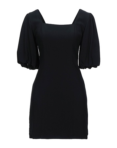 FEDERICA TOSI Sheath dress Black 50% Viscose, 50% Acetate, Terylene