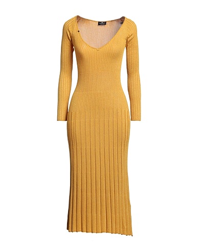 ELISABETTA FRANCHI Midi dress Marigold 89% Viscose, 11% Polyester