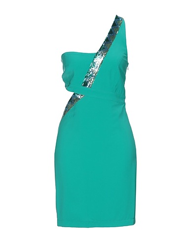 CUSTO BARCELONA Robe asymétrique Vert émeraude 100% Polyester