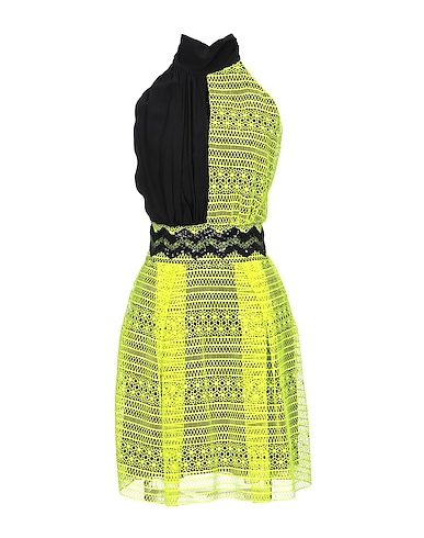 CUSTO BARCELONA Elegant dress Yellow 100% Polyester, Viscose
