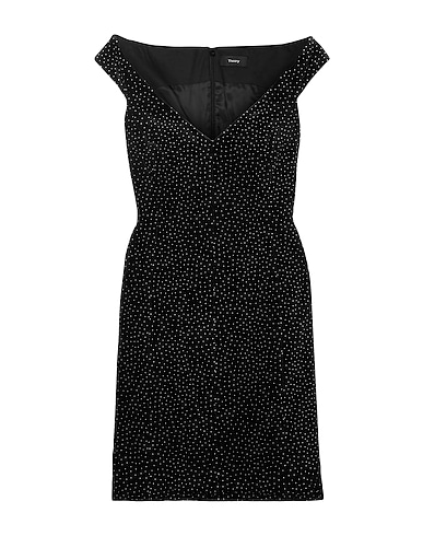 THEORY Kurzes Kleid Schwarz 100% Baumwolle