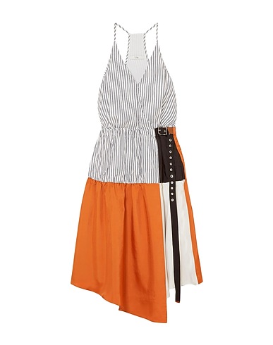 TIBI Vestido lencero Blanco 100% Poliéster, Tencel™, Poliuretano, Algodón