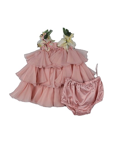 DOLCE&GABBANA Babykleid Antikrosa 100% Seide, Polyester