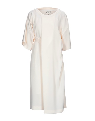 MAISON MARGIELA Midi dress Ivory 70% Triacetate, 30% Polyurethane