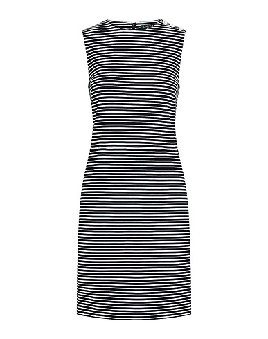 LAUREN RALPH LAUREN Sheath dress BUTTON-TRIM PONTE DRESS
 Black 84% Viscose, 11% Nylon, 5% Elastane