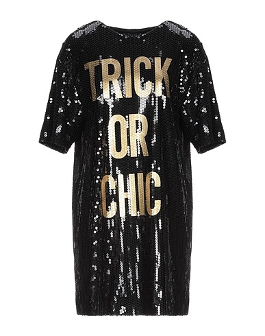 MOSCHINO スパンコールドレス ブラック ポリエステル 96% / ポリウレタン 4%