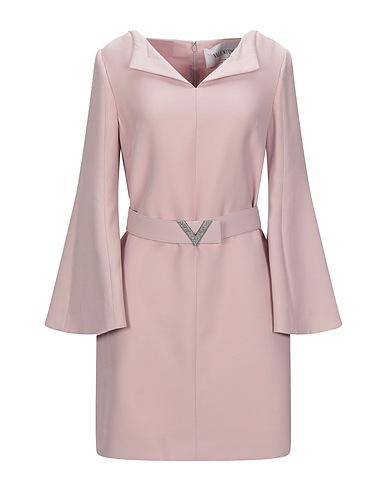 VALENTINO GARAVANI Office dress Pink 65% Virgin Wool, 35% Silk