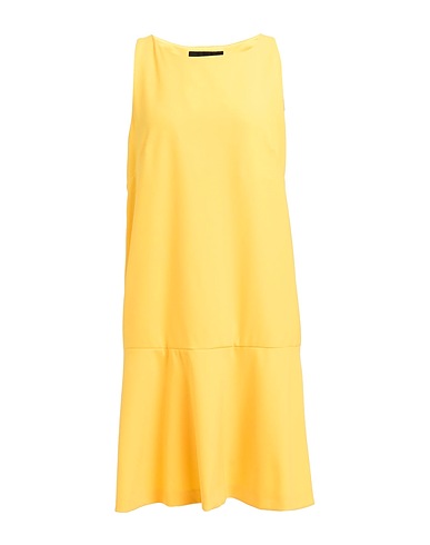 BOUTIQUE MOSCHINO Short dress Yellow 90% Polyester, 10% Elastane