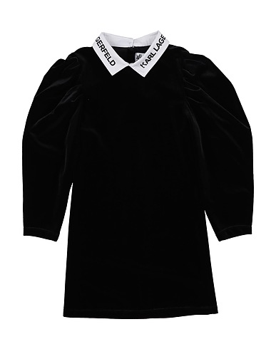 KARL LAGERFELD Dress Black 93% Polyester, 7% Elastane