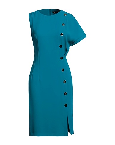 SIMONA CORSELLINI Midi dress Deep teal 100% Polyester