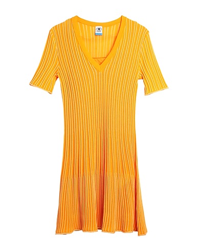M MISSONI Short dress Orange 79% Cotton, 18% Viscose, 3% Polyamide