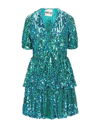 ANIYE BY Sequin dress Turquoise 100% Polyester